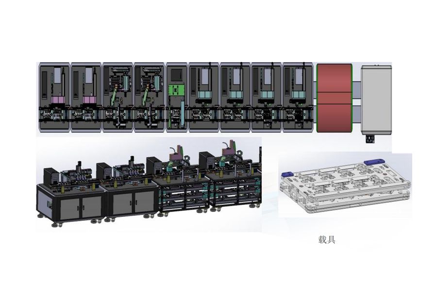 Charger automatic dispensing assembly line